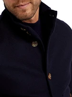 Wool Double Beaver Cloth Bomber Jacket