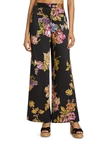 Isaiah Floral High-Rise Pants