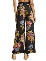 Isaiah Floral High-Rise Pants