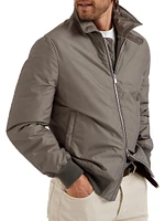 Techno Poplin Bomber Jacket with Thermore® Padding