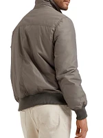 Techno Poplin Bomber Jacket with Thermore® Padding