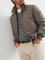 Techno Poplin Bomber Jacket with Thermore® Padding