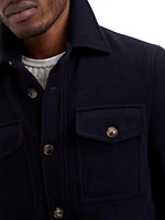 Lightweight Water Resistant Cashmere Overshirt