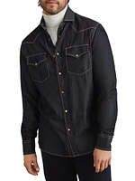 Lightweight Denim Easy Fit Western Shirt