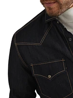 Lightweight Denim Easy Fit Western Shirt