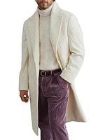 Cashmere Wide Wale Corduroy Coat