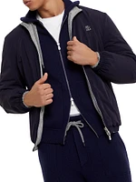 Bonded Nylon Reversible Outerwear Jacket