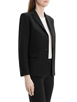 Slim-Fit Wool Blazer