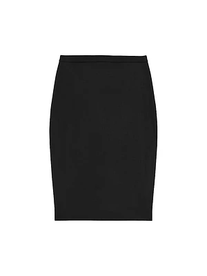 Wool Slim Pencil Skirt