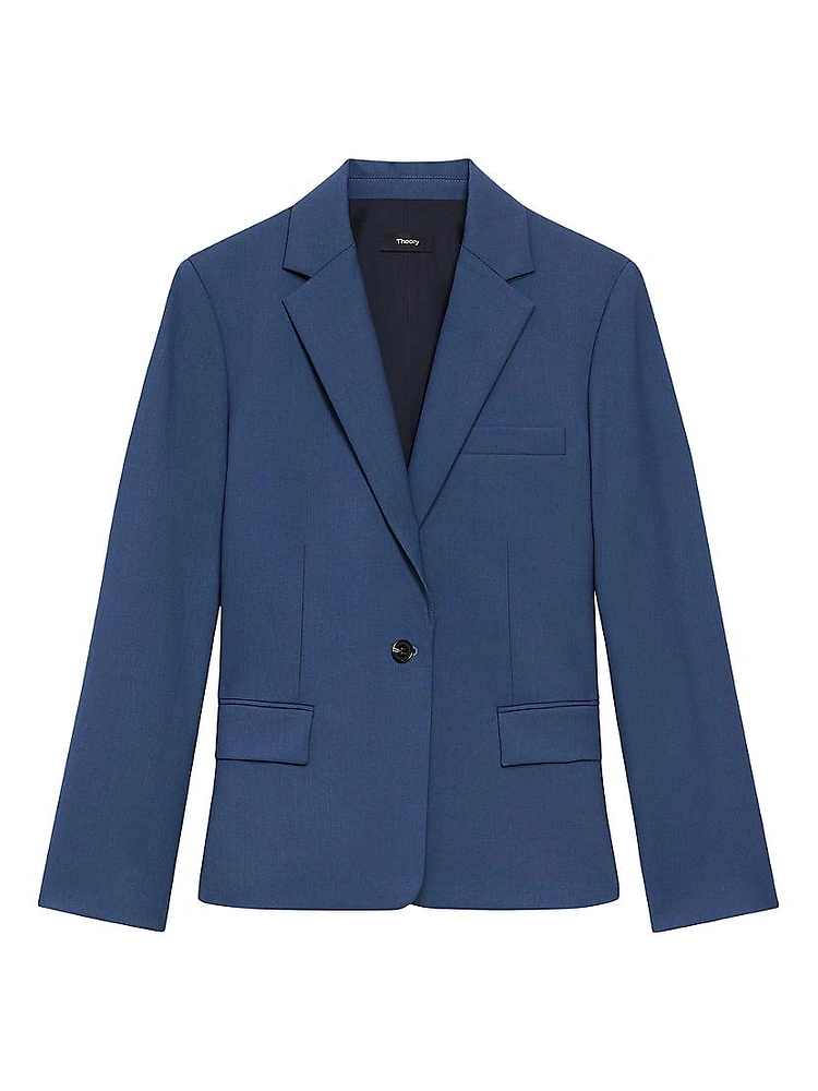 Slim-Fit One-Button Blazer