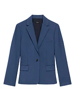 Slim-Fit One-Button Blazer