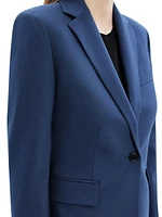 Slim-Fit One-Button Blazer