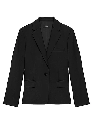 Slim-Fit One-Button Blazer