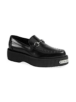 Damien Leather Creeper Loafers