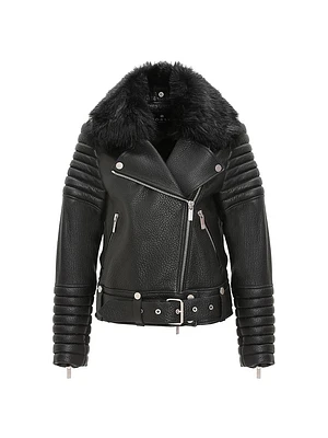 Lambskin Moto Zip Jacket