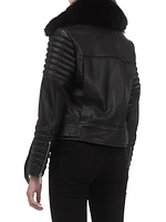 Lambskin Moto Zip Jacket