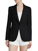 Blake Satin-Back Crêpe Fitted Blazer