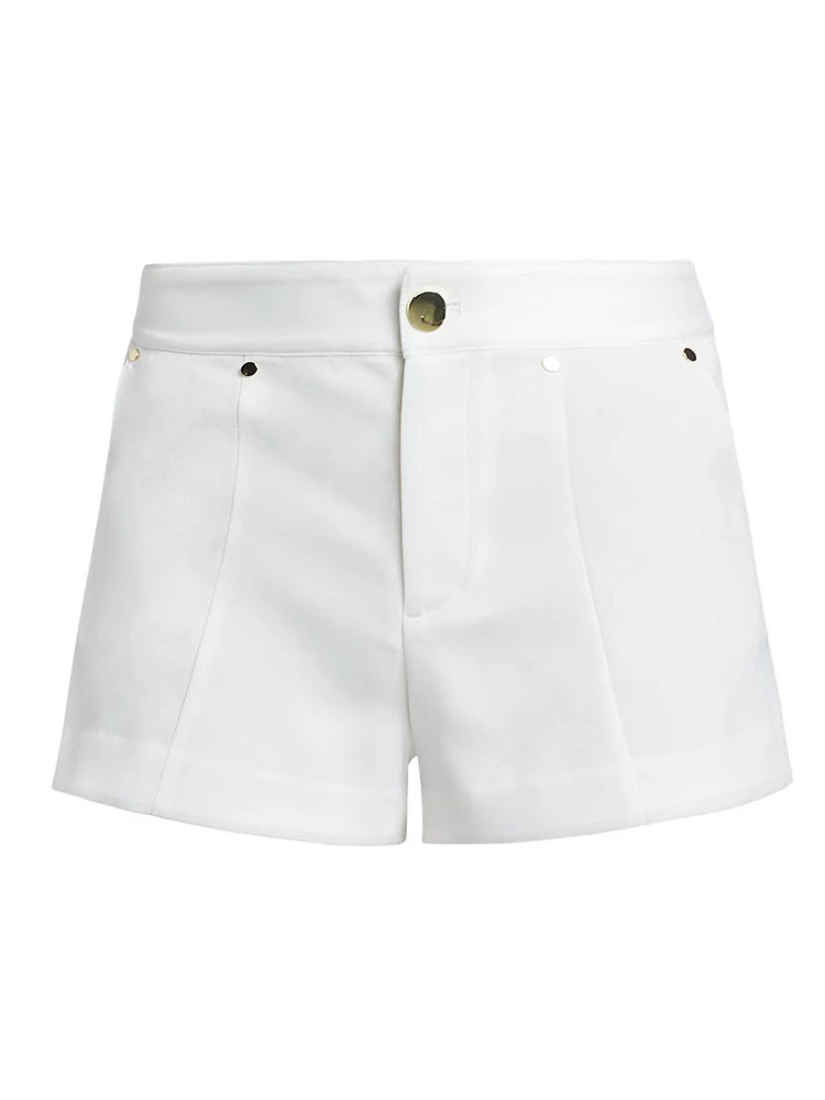 Tommie Satin-Back Crêpe Shorts