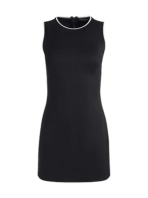 Edris Contrast-Trim Minidress