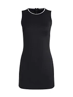 Edris Contrast-Trim Minidress