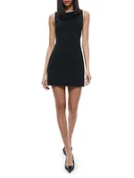 Edris Contrast-Trim Minidress