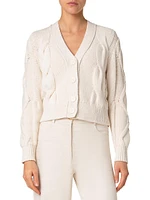 Chunky Cable-Knit Cardigan