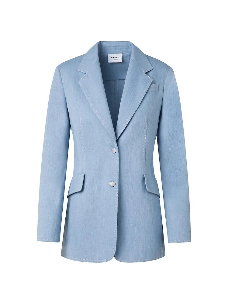 Stretch Denim Tailored Jacket