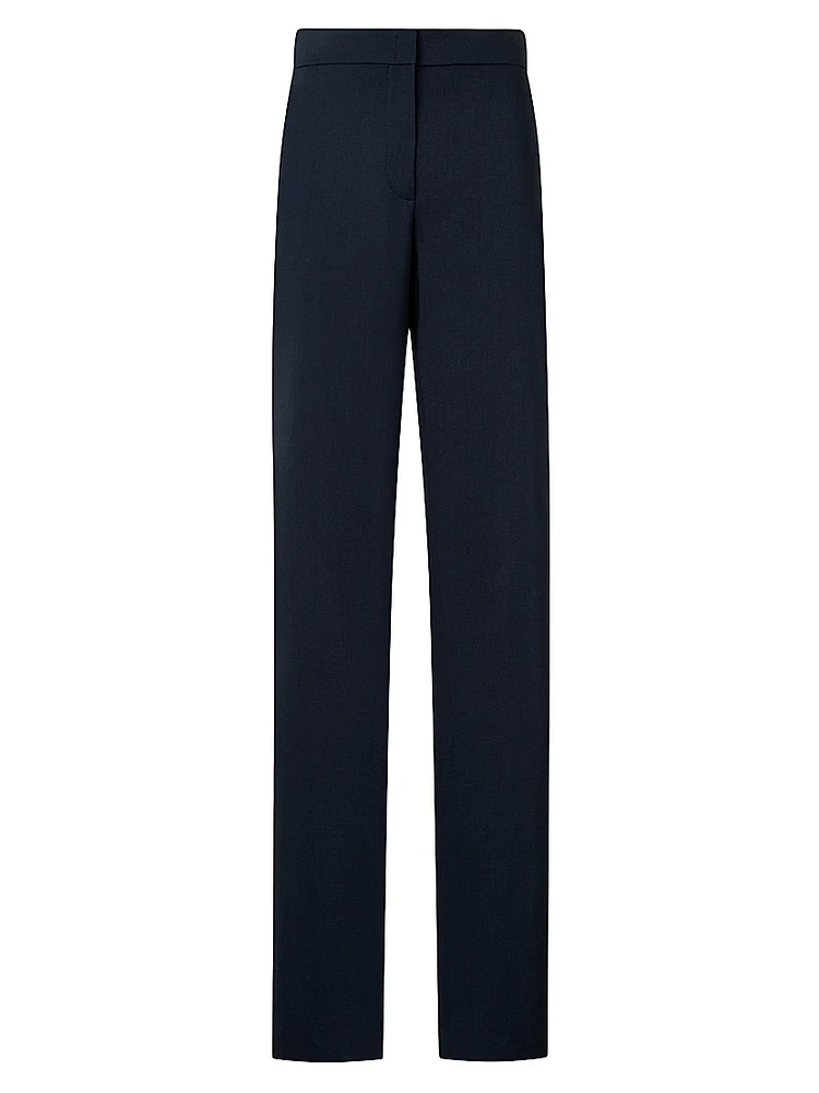Marla Wool Straight-Leg Pants