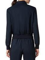 Stretch Wool Bomber Jacket