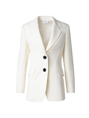 Gabardine Single-Breasted Blazer