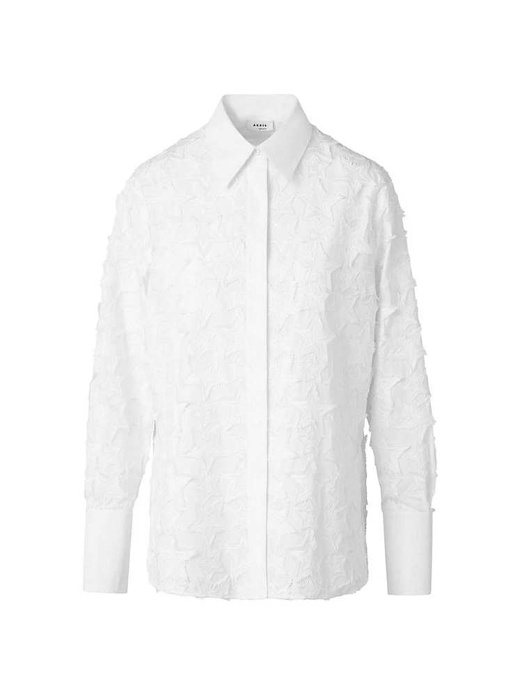 Star Embroidered Cotton Shirt