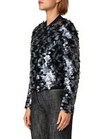 Sequined Bomber Jacket