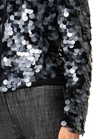Sequined Bomber Jacket