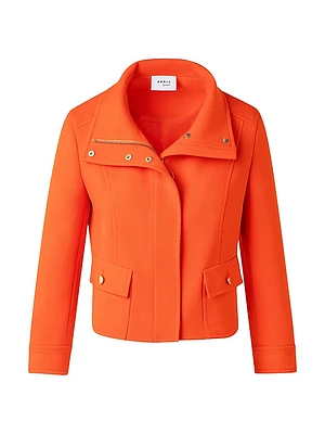 Wool Tricotine Boxy Jacket