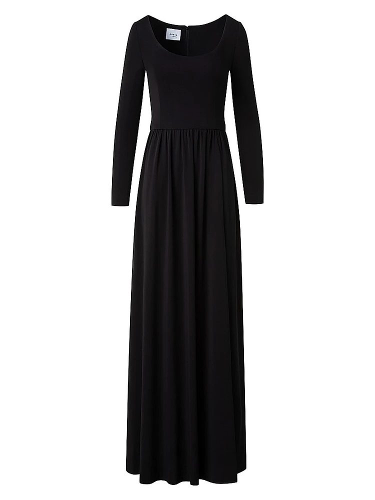 Crepe Jersey Maxi Dress