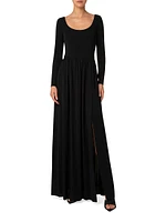 Crepe Jersey Maxi Dress