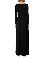 Crepe Jersey Maxi Dress
