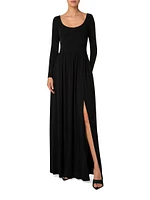 Crepe Jersey Maxi Dress
