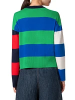 Striped Cashmere-Blend Sweater
