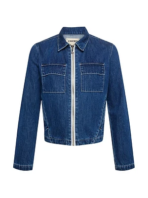 Elaine Zip Denim Jacket