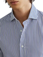 Striped Poplin Slim Fit Shirt