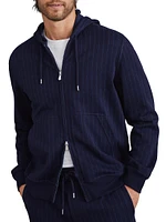 French Terry Double Cloth Hooded Sweatshirt with Zipper