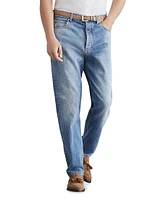 Denim Iconic Fit Five Pocket Jeans with Rip Details