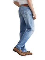 Denim Iconic Fit Five Pocket Jeans with Rip Details