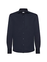 Silk and Cotton Lightweight Jersey Shirt