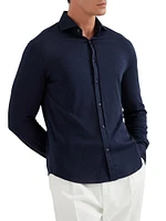 Silk and Cotton Lightweight Jersey Shirt