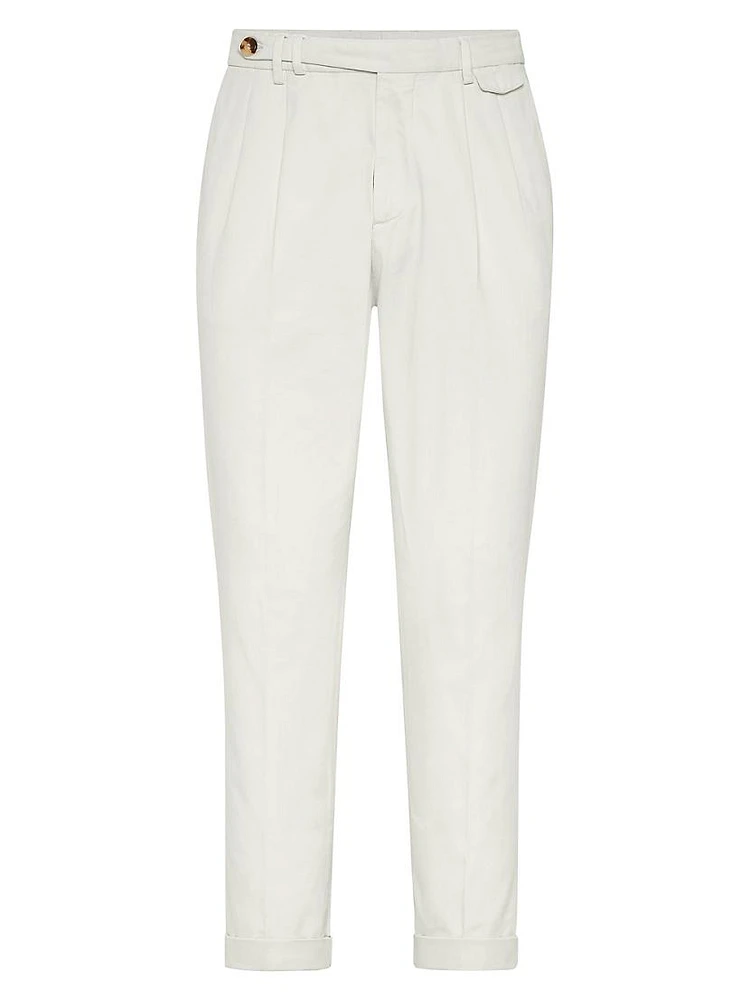 Garment Dyed Leisure Fit Trousers