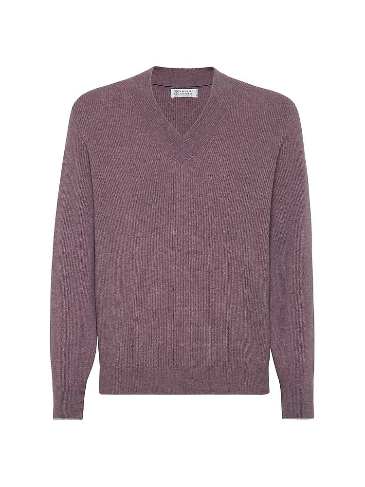 Cashmere English Rib Sweater