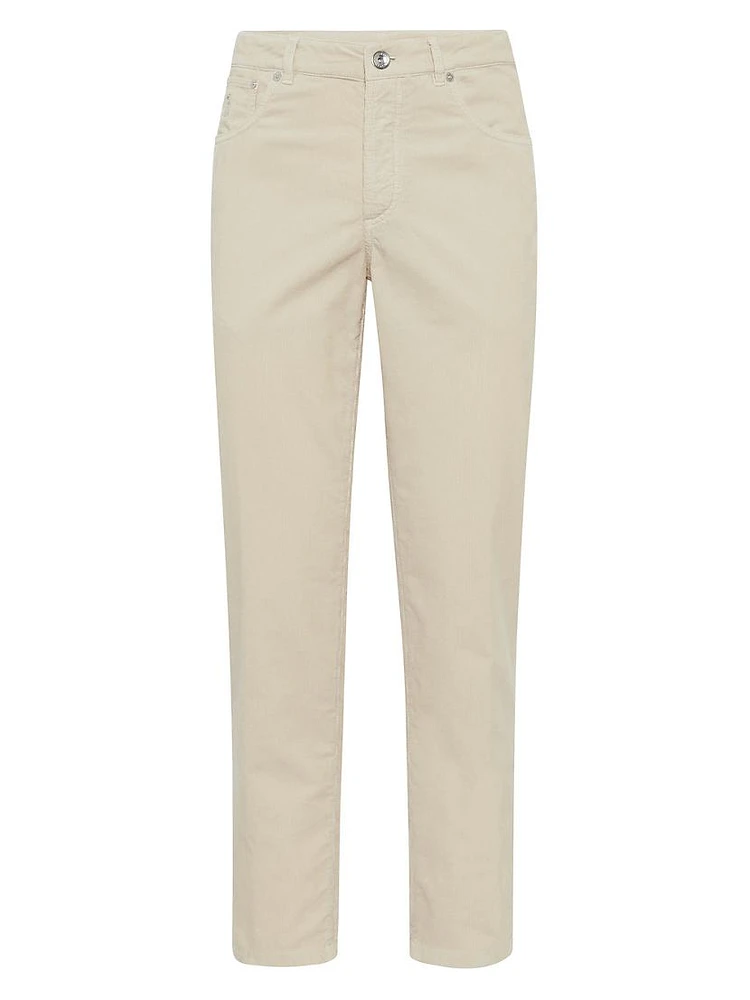 Garment Dyed Italian Fit Trousers