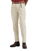 Garment Dyed Italian Fit Trousers